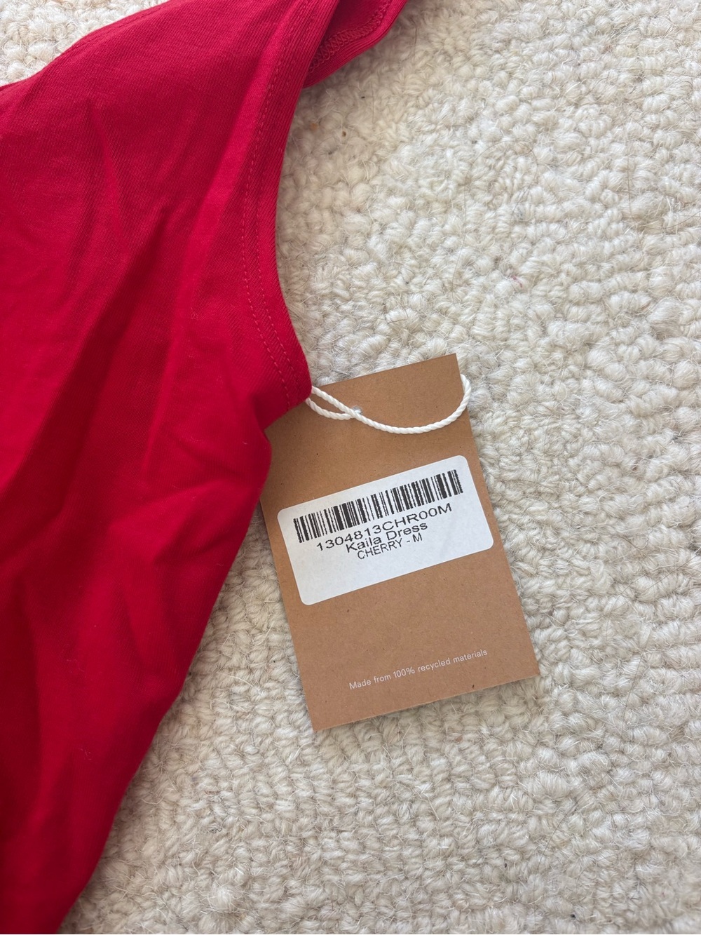 Reformation Red Wrap Maxi Dress with Tie Waist - Picture 2 of 5
